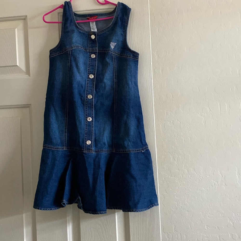 Girls GUESS denim dress size 10 brand new with tags.